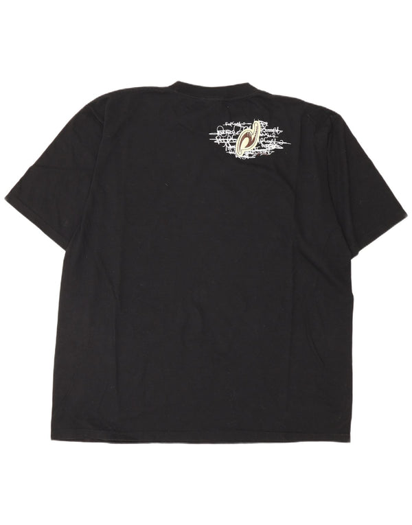 Rip Curl Mens Graphic T-Shirt Top 2XL Black Cotton