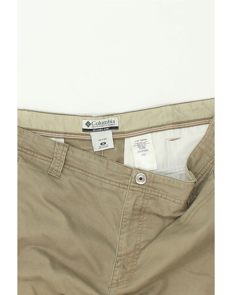 COLUMBIA Mens Straight Cargo Trousers W38 L31  Beige Cotton | Vintage Columbia | Thrift | Second-Hand Columbia | Used Clothing | Messina Hembry 