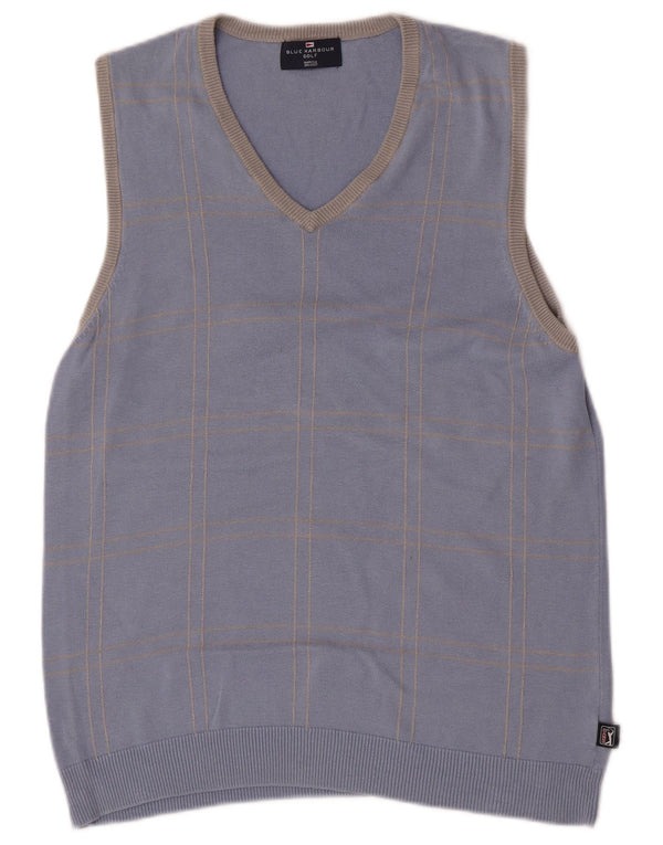 Marks & Spencer Mens Golf Vest Tank Top Small Blue Cotton