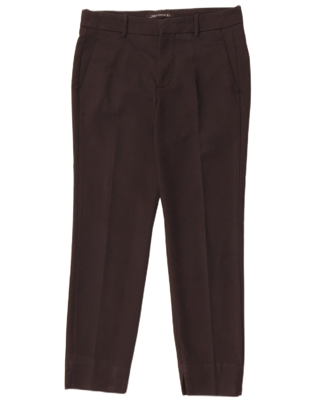 Zara Womens Slim Chino Trousers Small W26 L27 Black