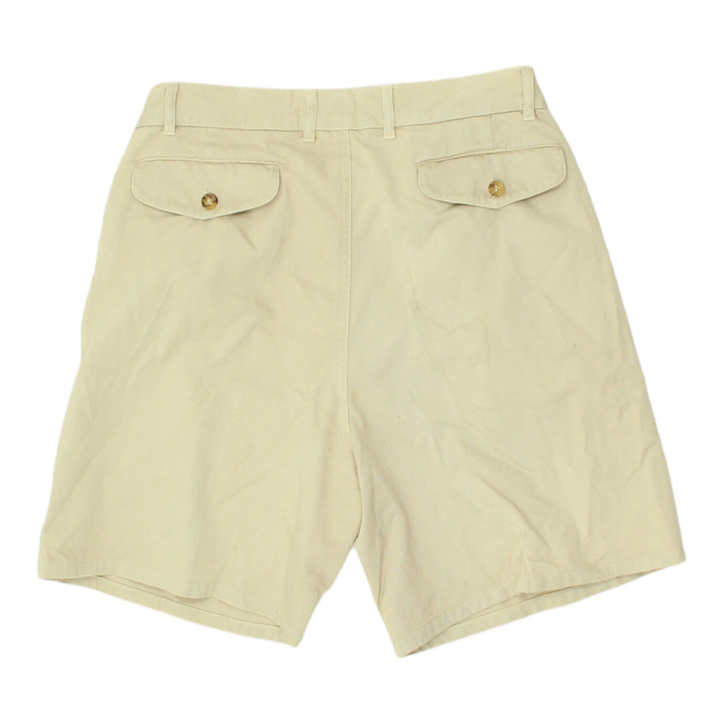 Alberto Aspesi Mens Beige Cotton Chino Shorts | Vintage High End Designer VTG | Vintage Messina Hembry | Thrift | Second-Hand Messina Hembry | Used Clothing | Messina Hembry 