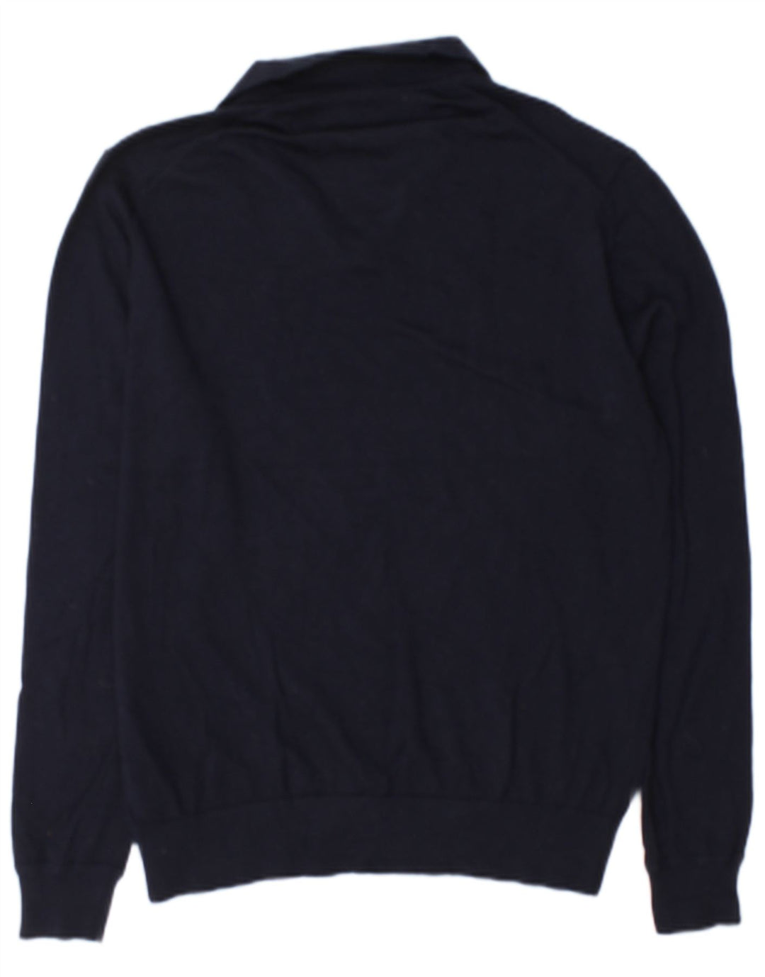 Marks & Spencer Mens Autograph Polo Neck Jumper Sweater Large Navy Blue