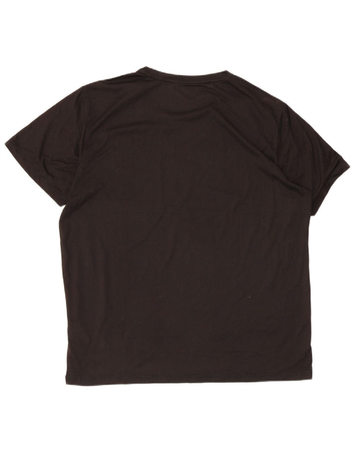 Puma Mens T-Shirt Top Large Black Polyester