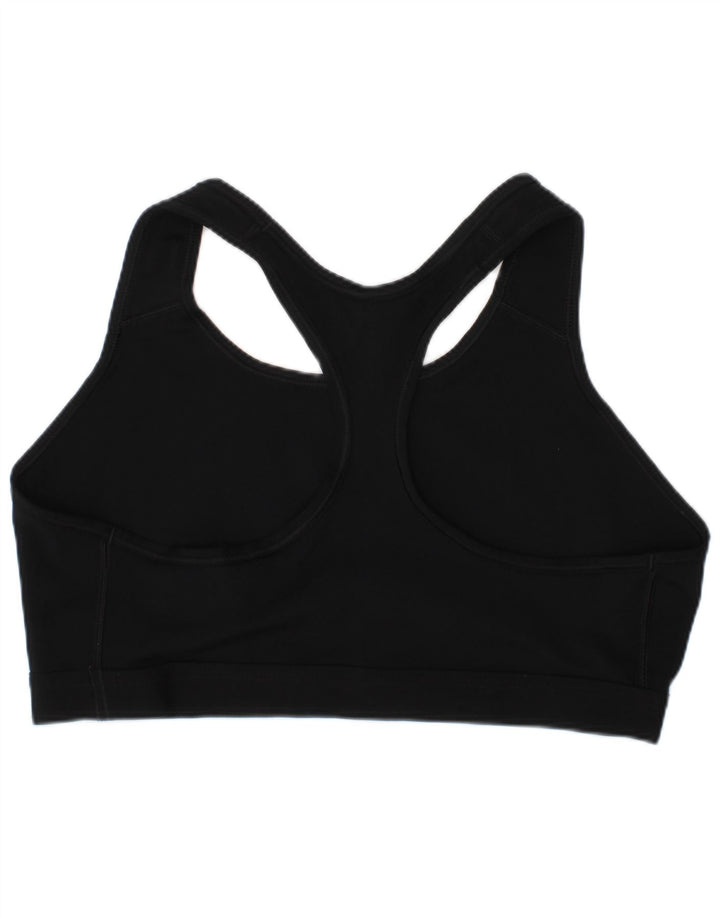 Nike Womens Dri Fit Graphic Sport Bra Top XL Black Polyester Sports