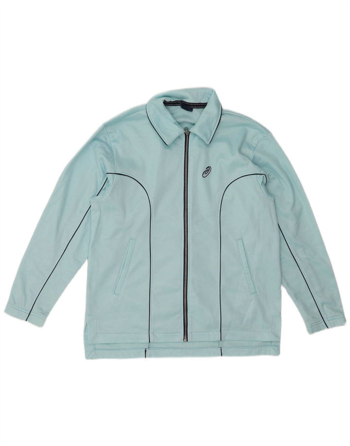 ASICS Mens Tracksuit Top Jacket Large Blue