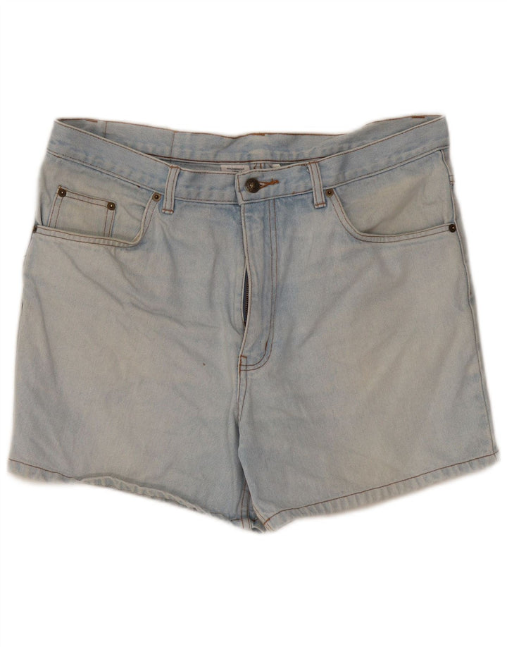 Vintage Womens Denim Shorts W38 XL Blue Cotton