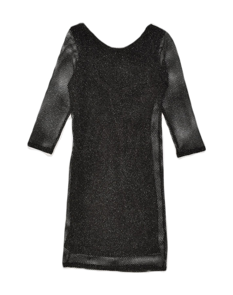 TOPSHOP Womens Jumper Dress UK 8 Small Black Polyester | Vintage Topshop | Thrift | Second-Hand Topshop | Used Clothing | Messina Hembry 