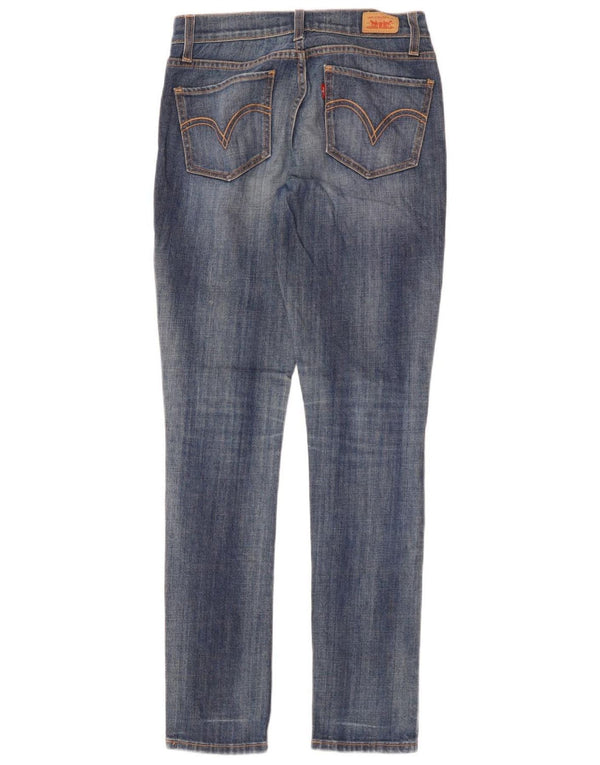 LEVI'S Womens 524 Super Low Skinny Jeans US 5 Small W30 L32 Blue Cotton