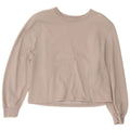 Zara Womens Crop Sweatshirt Jumper UK 14 Medium Grey Cotton