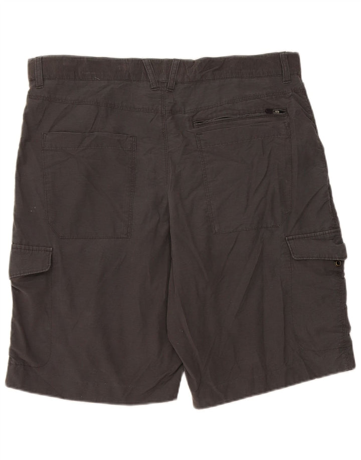 Marks & Spencer Mens Cargo Shorts W34 Large Grey Cotton