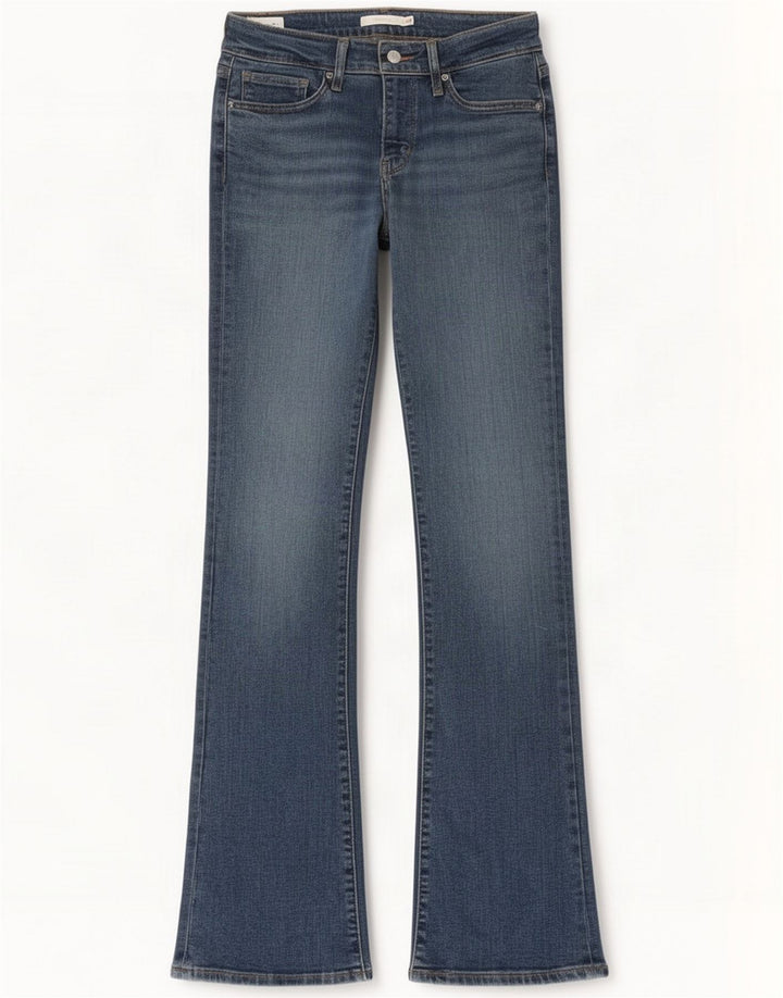 Levi's Womens 715 Bootcut Jeans W28 L34 Blue Cotton