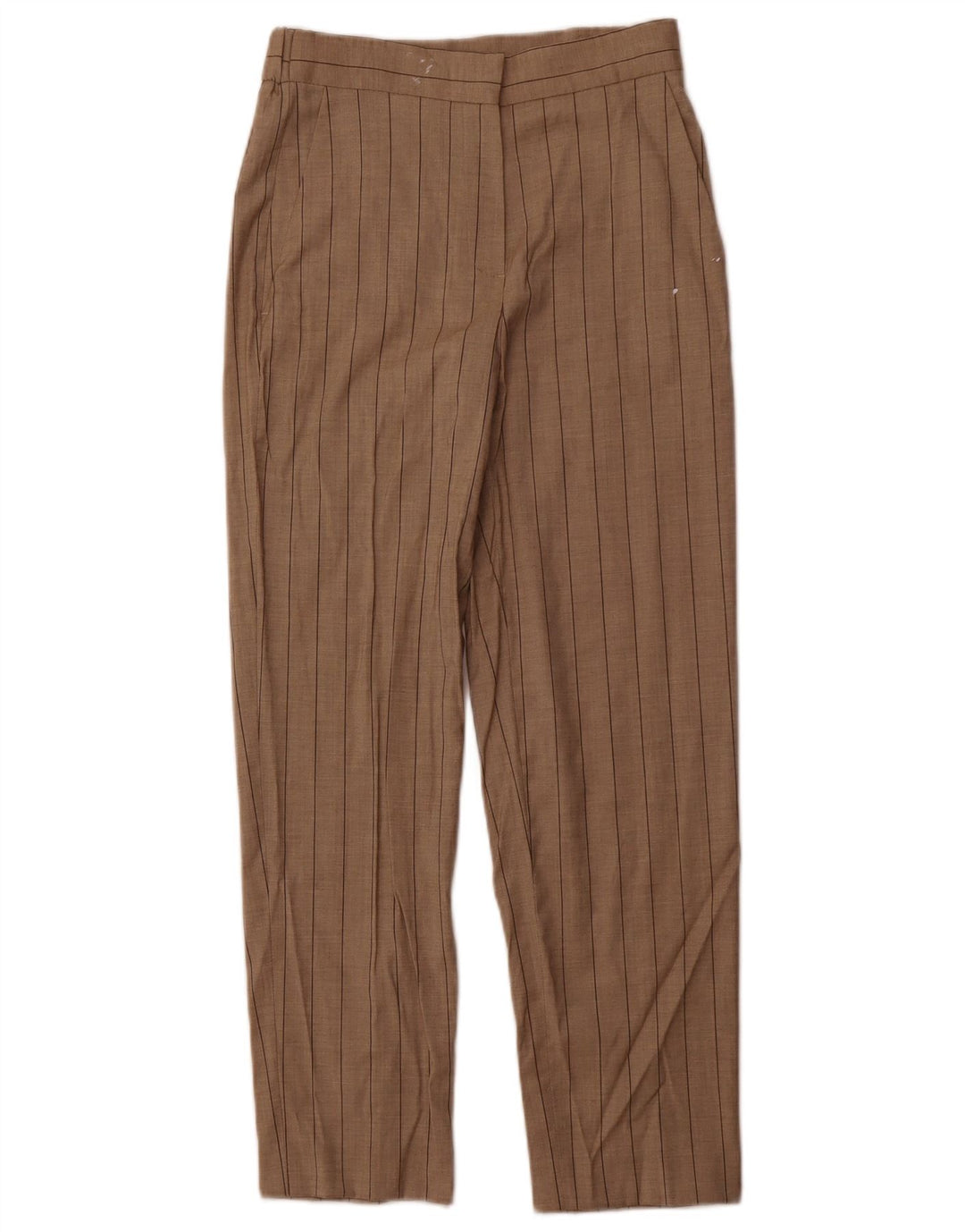 MASSIMO DUTTI Womens Chino Trousers EU 34 2XS W24 L26 Beige Striped