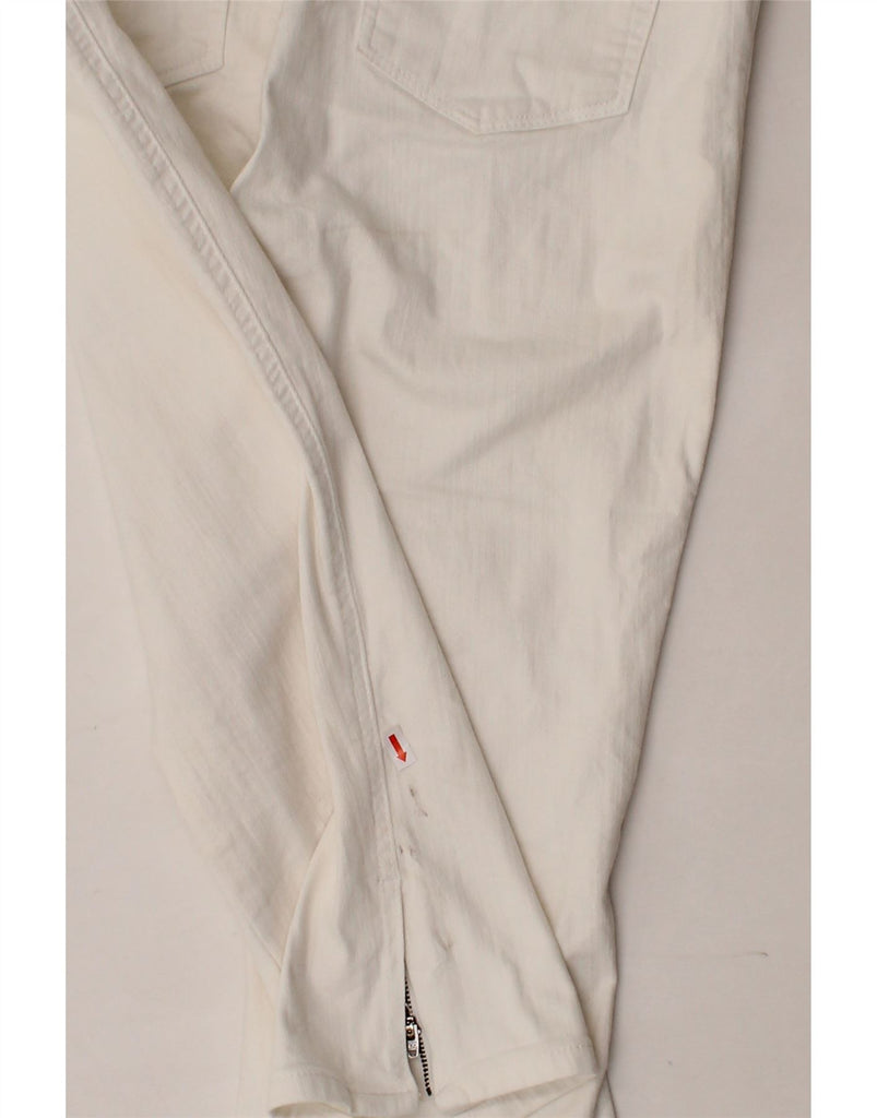 LEE Womens Sculpting Mid Rise Capri Trousers UK 14 Large W34 L20 White Vintage Lee and Second-Hand Lee from Messina Hembry 