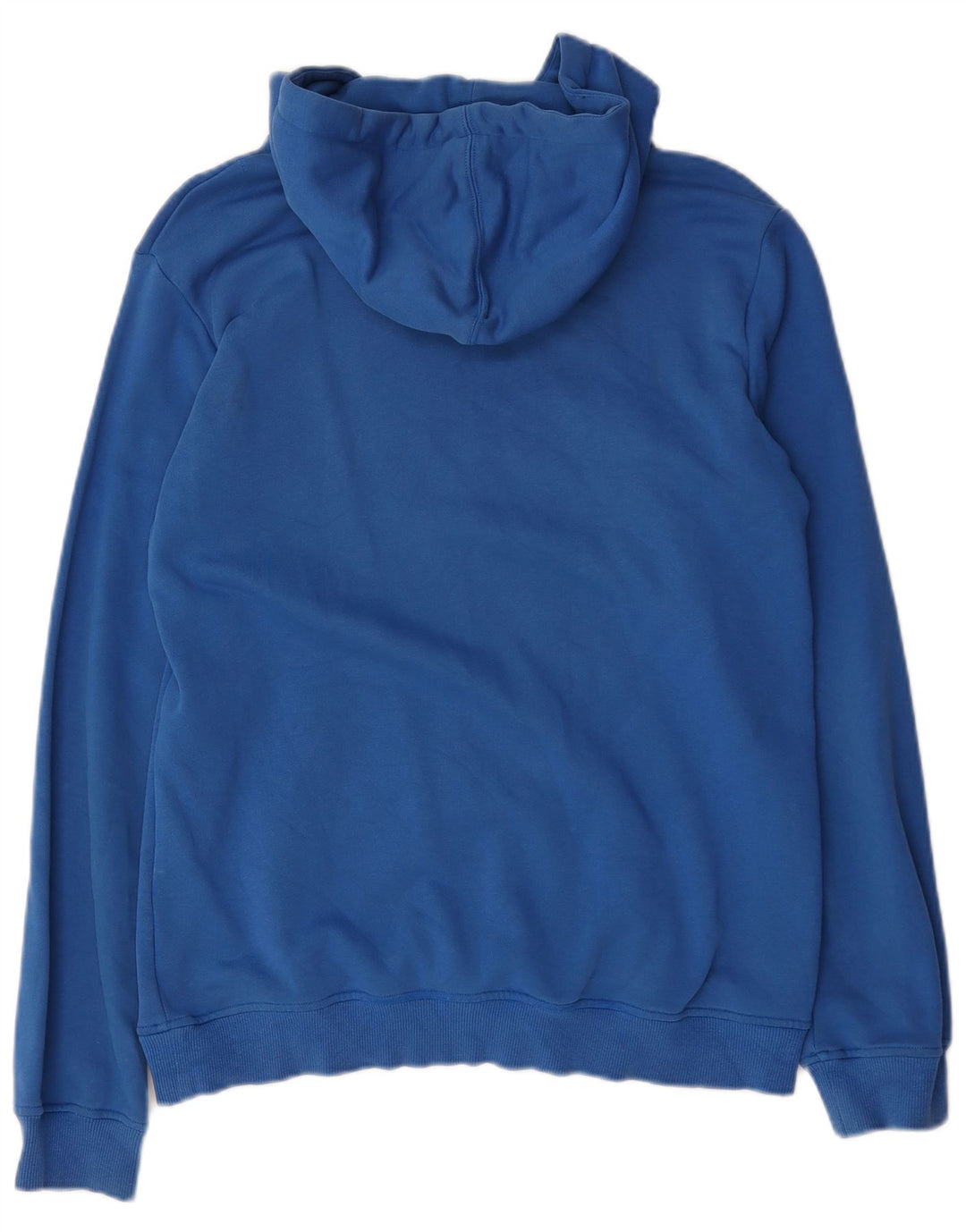 Adidas Mens Graphic Hoodie Jumper Medium Blue Cotton