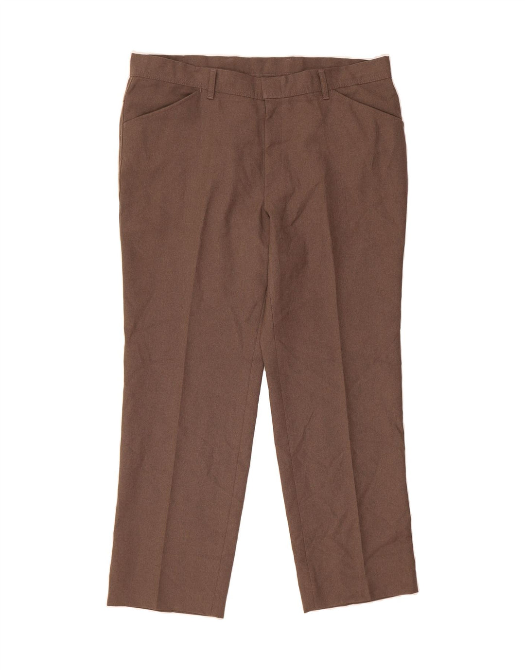 FARAH Mens Straight Casual Trousers W38 L28 Brown Vintage Farah and Second-Hand Farah from Messina Hembry 