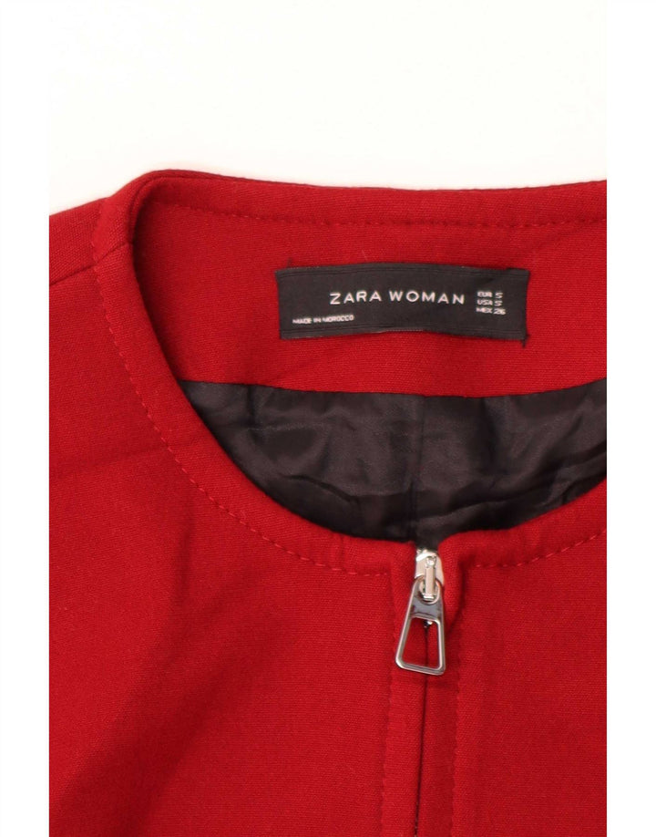 Zara Womens Overcoat UK 10 Small Red