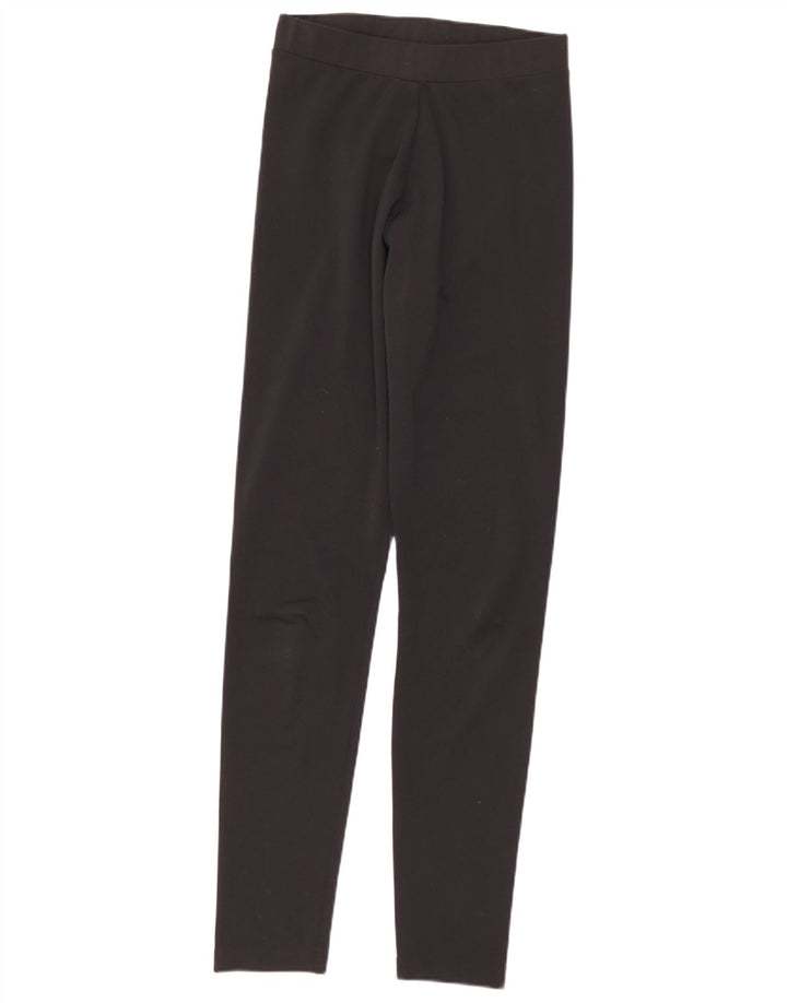 Adidas Womens Graphic Leggings UK 8 Small Black Polyester
