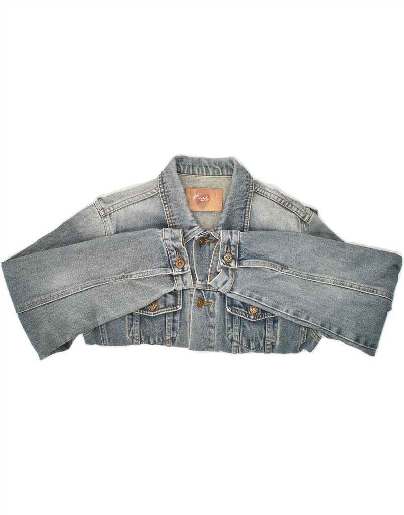 VINTAGE Mens Denim Jacket UK 34 XS Blue Cotton | Vintage Vintage | Thrift | Second-Hand Vintage | Used Clothing | Messina Hembry 