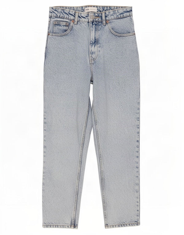 Zara Womens High Waist Jeans EU 36 XS W26 L27 Blue Cotton