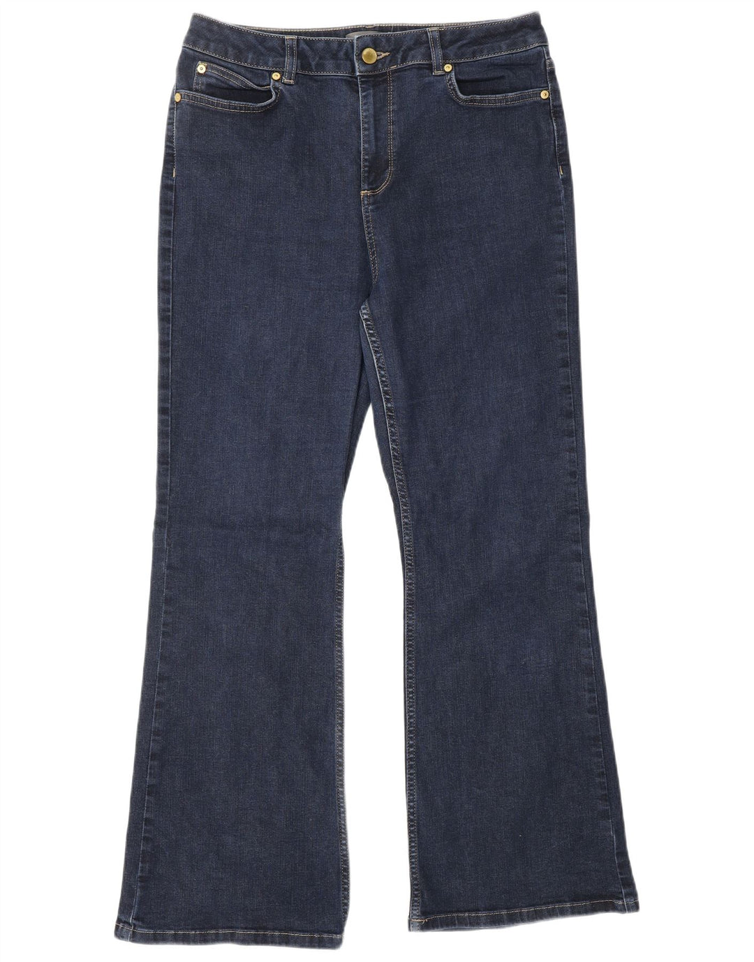 MINT VELVET Womens Bootcut Jeans UK 14 Medium W30 L28  Navy Blue Cotton