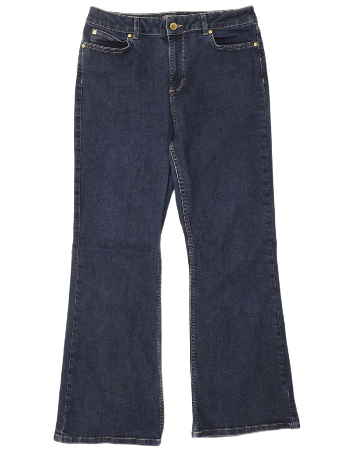 MINT VELVET Womens Bootcut Jeans UK 14 Medium W30 L28  Navy Blue Cotton