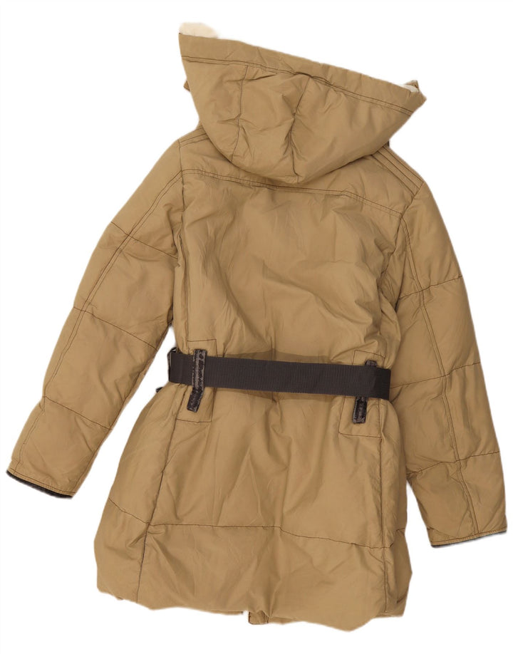 Murphy & Nye Womens Hooded Padded Coat UK 14 Medium Khaki Polyamide