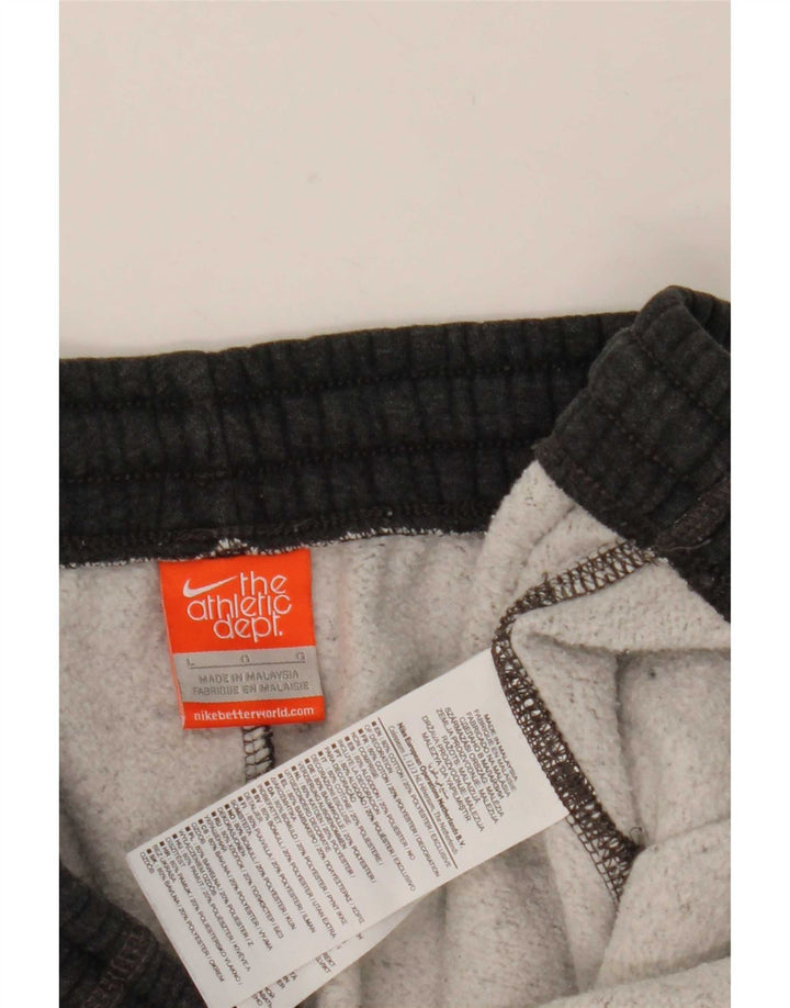 Nike Mens Tracksuit Trousers Joggers Large Grey Cotton