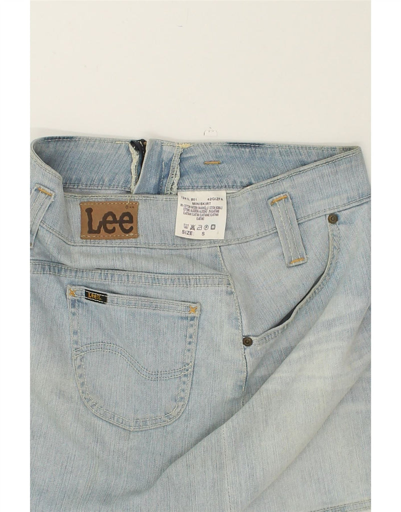 LEE Womens Denim Skirt Small W26 Blue Cotton | Vintage Lee | Thrift | Second-Hand Lee | Used Clothing | Messina Hembry 