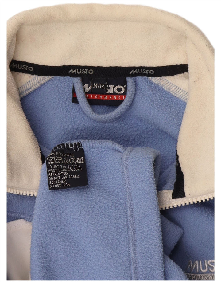 Musto Boys Fleece Gilet 11-12 Years Medium Blue Colourblock Polyester