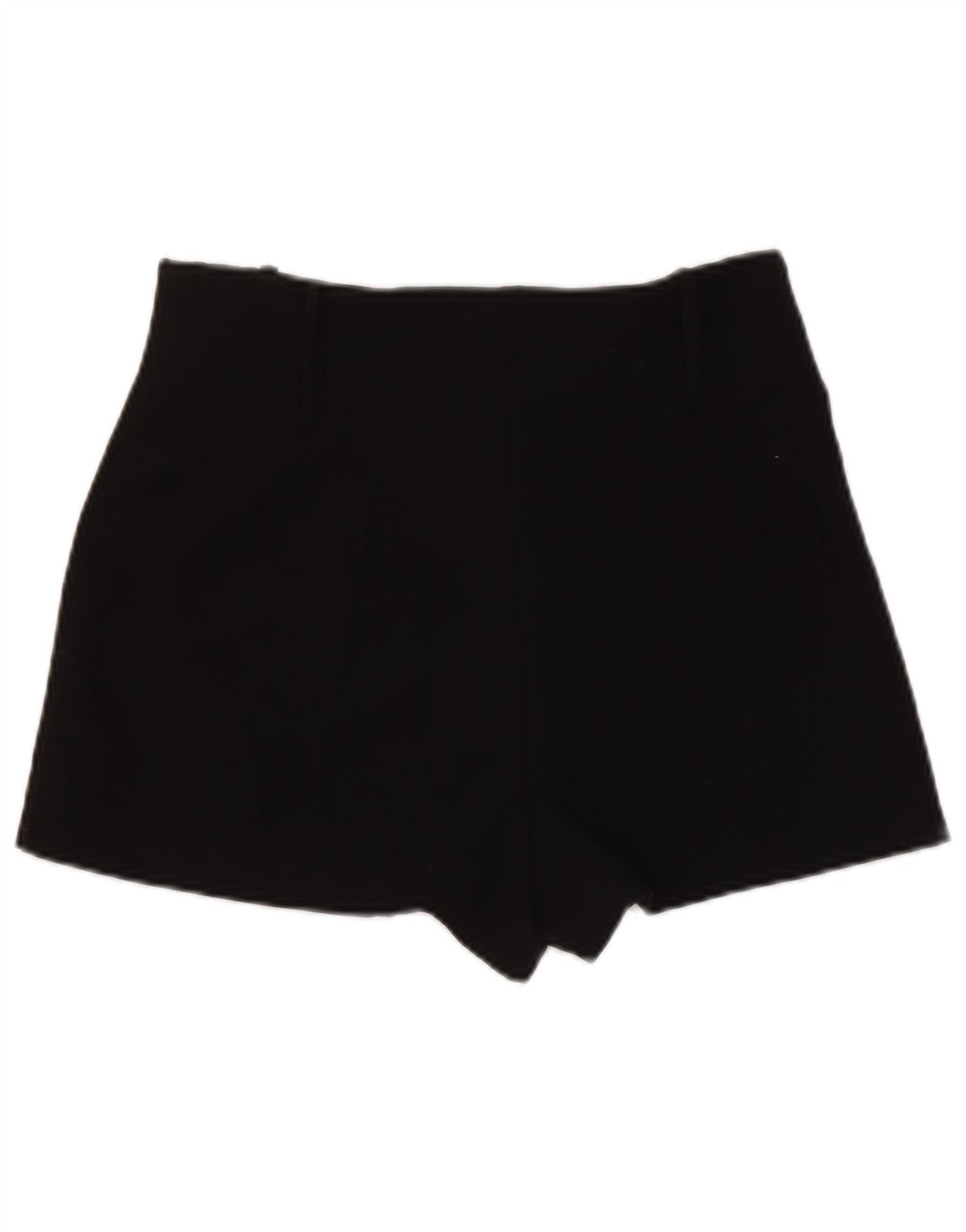 Zara Womens High Waist Hot Pants Medium W28 Black Polyester