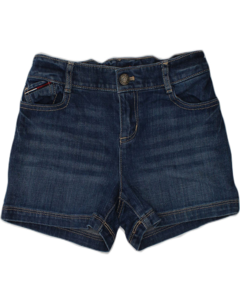 TOMMY HILFIGER Girls Denim Shorts 7-8 Years W24 Navy Blue Cotton | Vintage Tommy Hilfiger | Thrift | Second-Hand Tommy Hilfiger | Used Clothing | Messina Hembry 