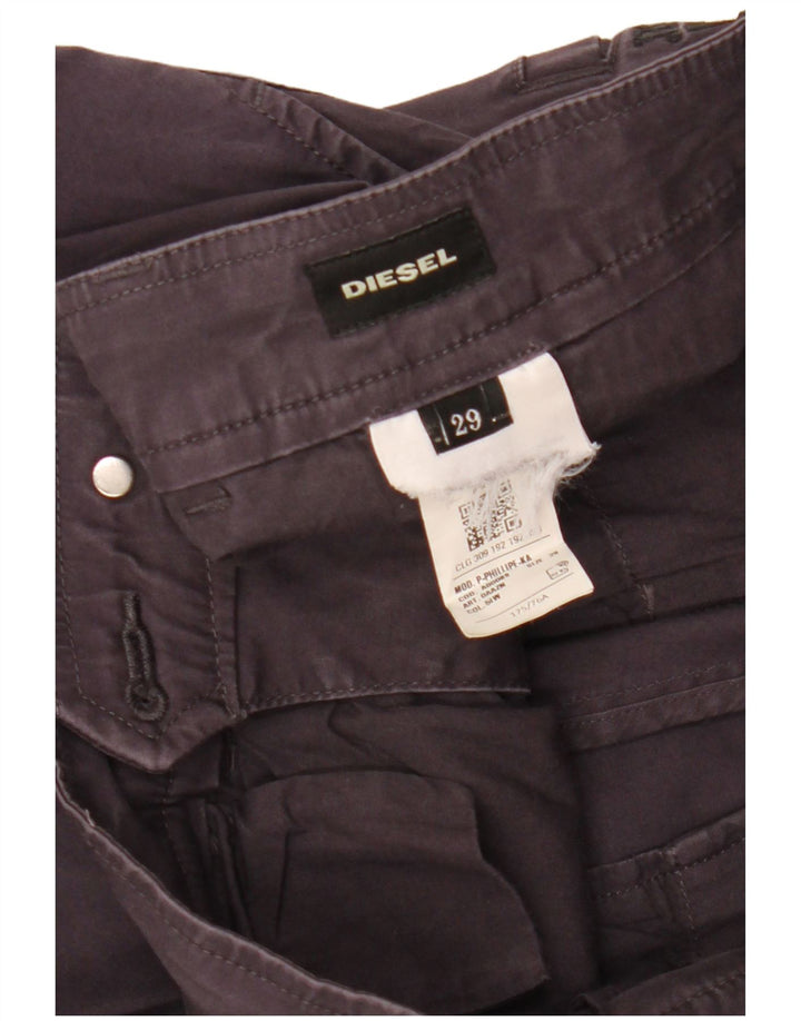 DIESEL Mens Slim Cargo Trousers W29 L28 Purple