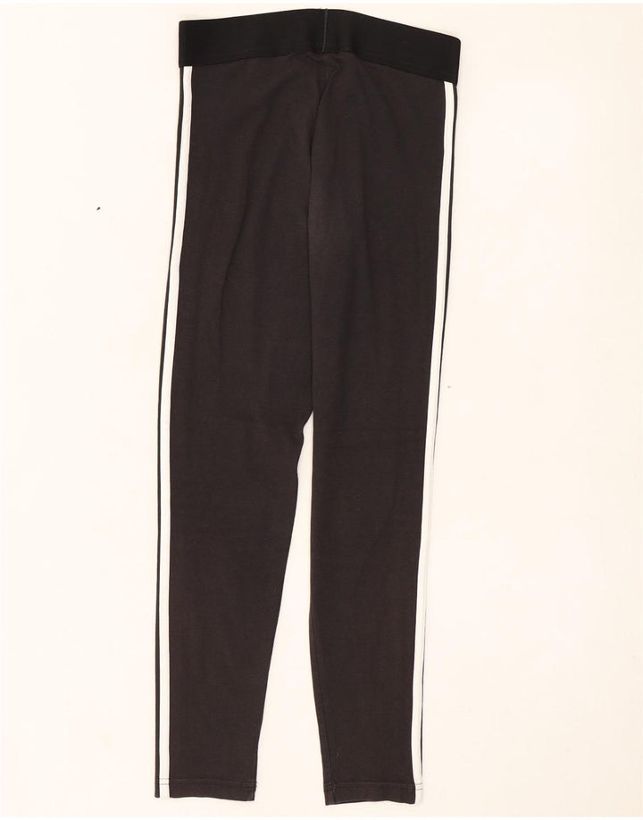 Adidas Womens Leggings UK 8/10 Small  Black Cotton