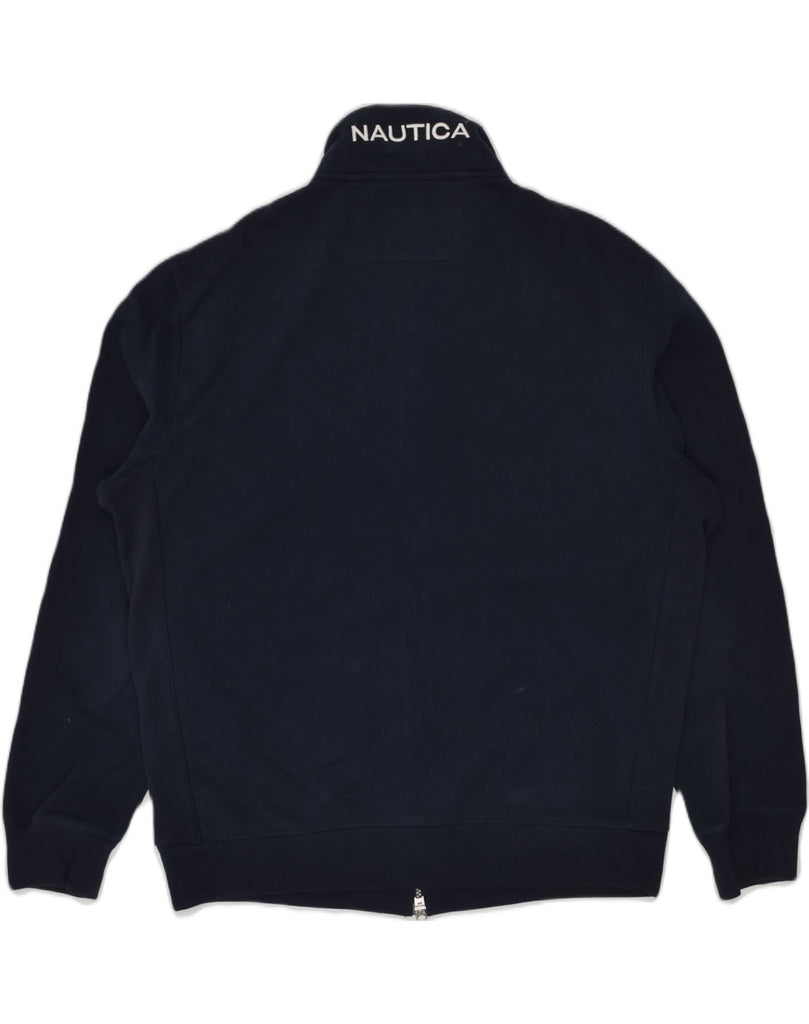 NAUTICA Mens Tracksuit Top Jacket Large Navy Blue Cotton | Vintage Nautica | Thrift | Second-Hand Nautica | Used Clothing | Messina Hembry 