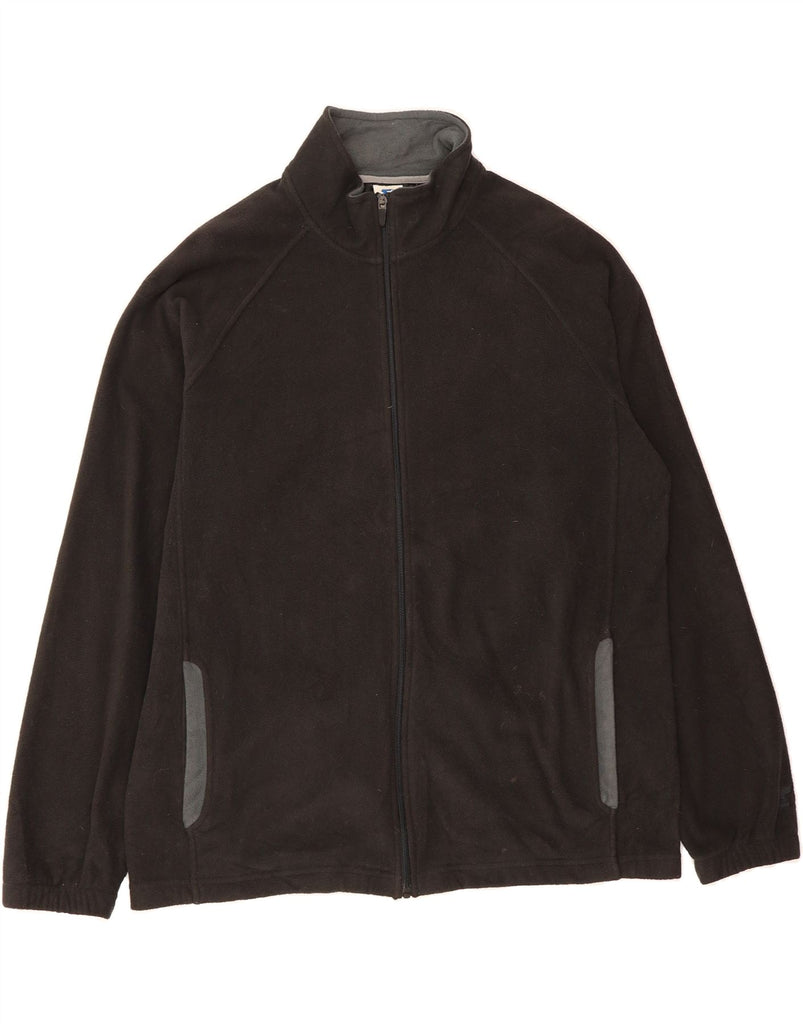 STARTER Mens Fleece Jacket Size 42/44 Large Black Polyester Vintage Starter and Second-Hand Starter from Messina Hembry 