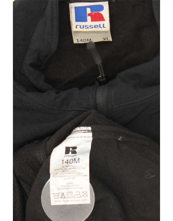 Russell Athletic Mens Windbreaker Jacket UK 42 XL Black Polyester
