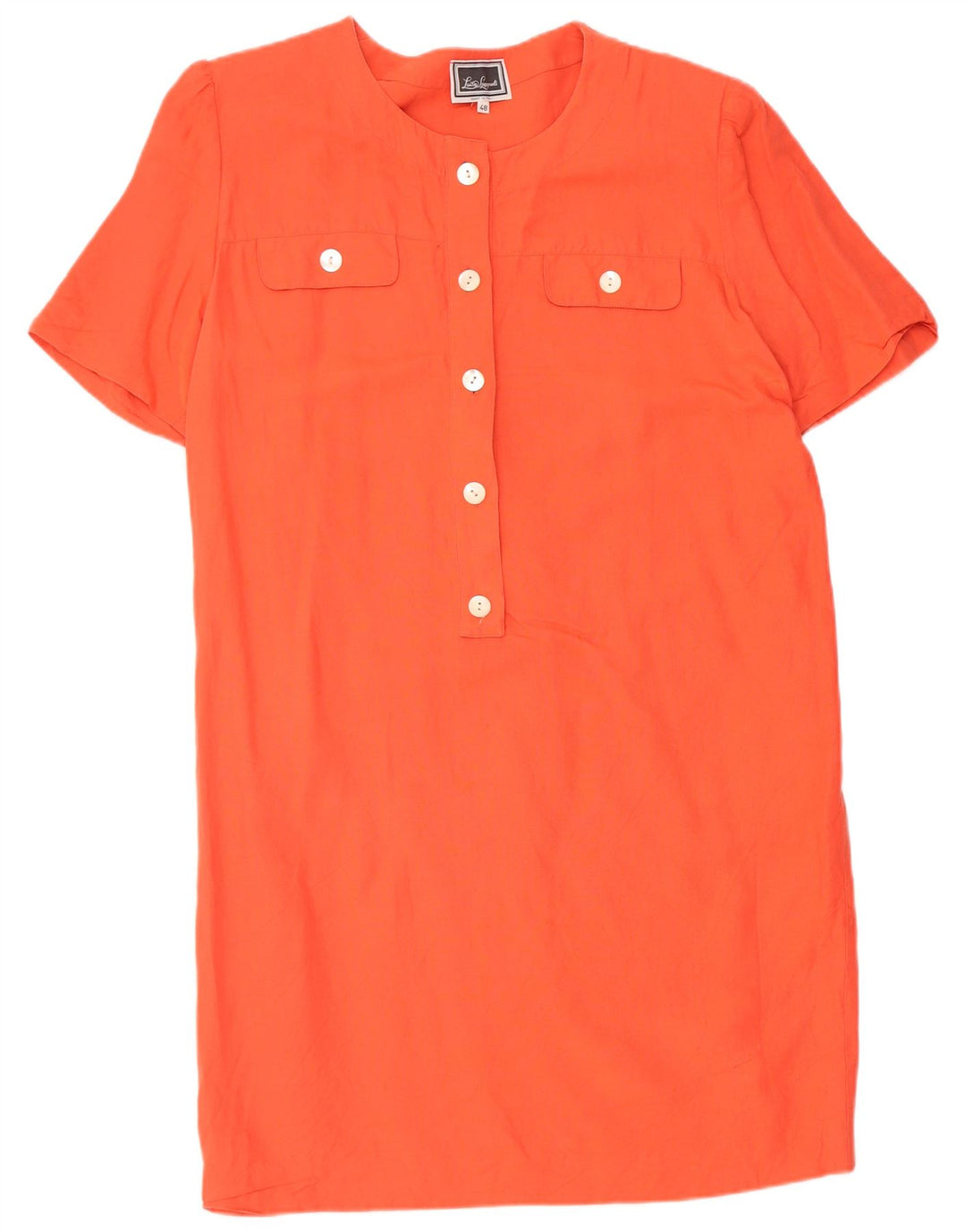 Luisa Spagnoli Womens Shift Dress IT 48 XL Orange