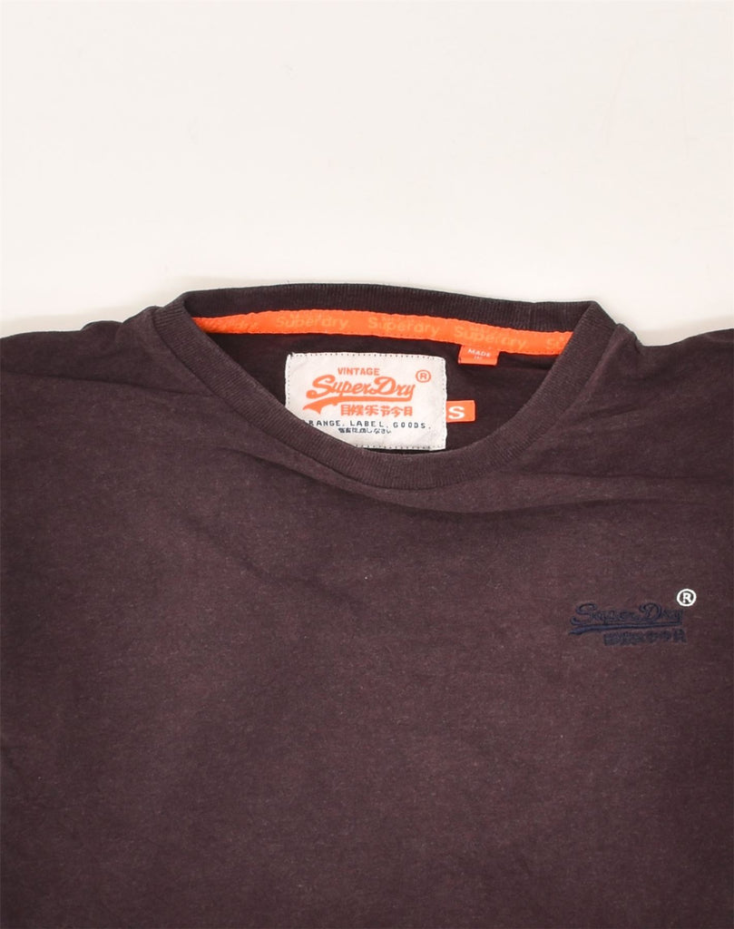 SUPERDRY Mens T-Shirt Top Small Brown Cotton | Vintage Superdry | Thrift | Second-Hand Superdry | Used Clothing | Messina Hembry 