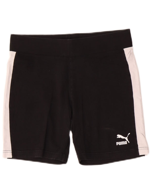 Puma Girls Sport Shorts 13-14 Years XL Black Colourblock