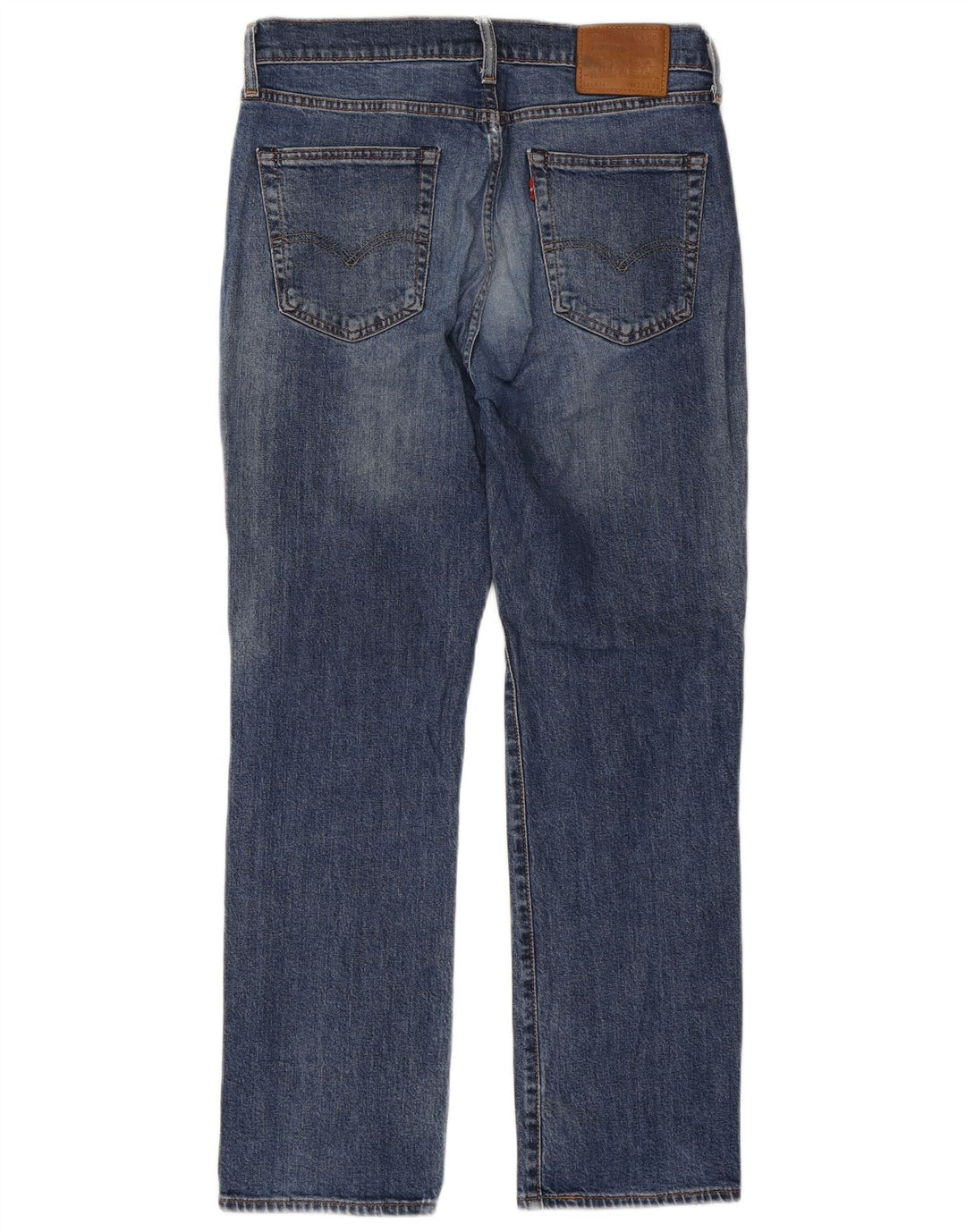 Levi's Mens 514 Distressed Straight Jeans W32 L30 Blue Cotton