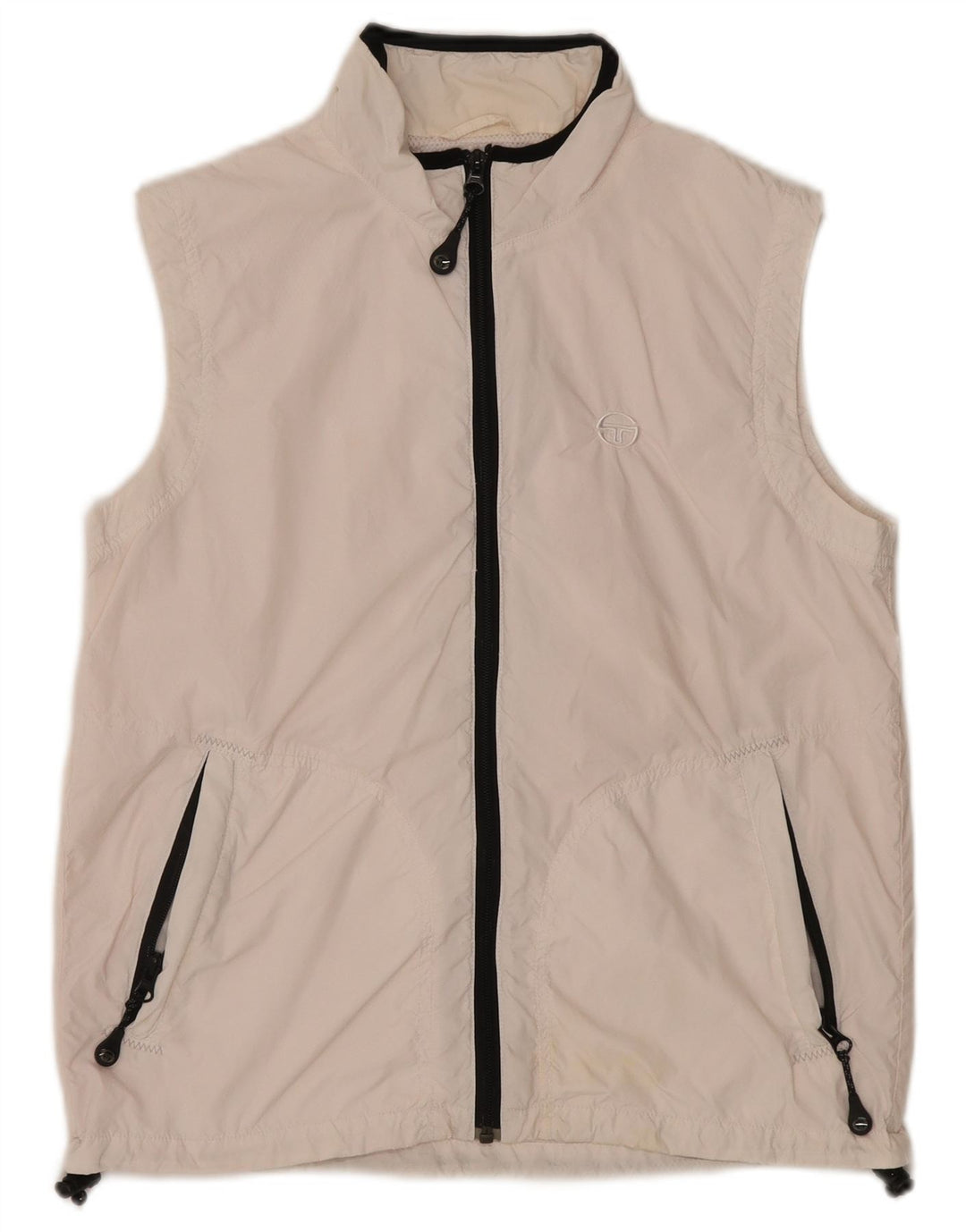 SERGIO TACCHINI Womens Sleeveless Tracksuit Top Jacket IT 46 Large White