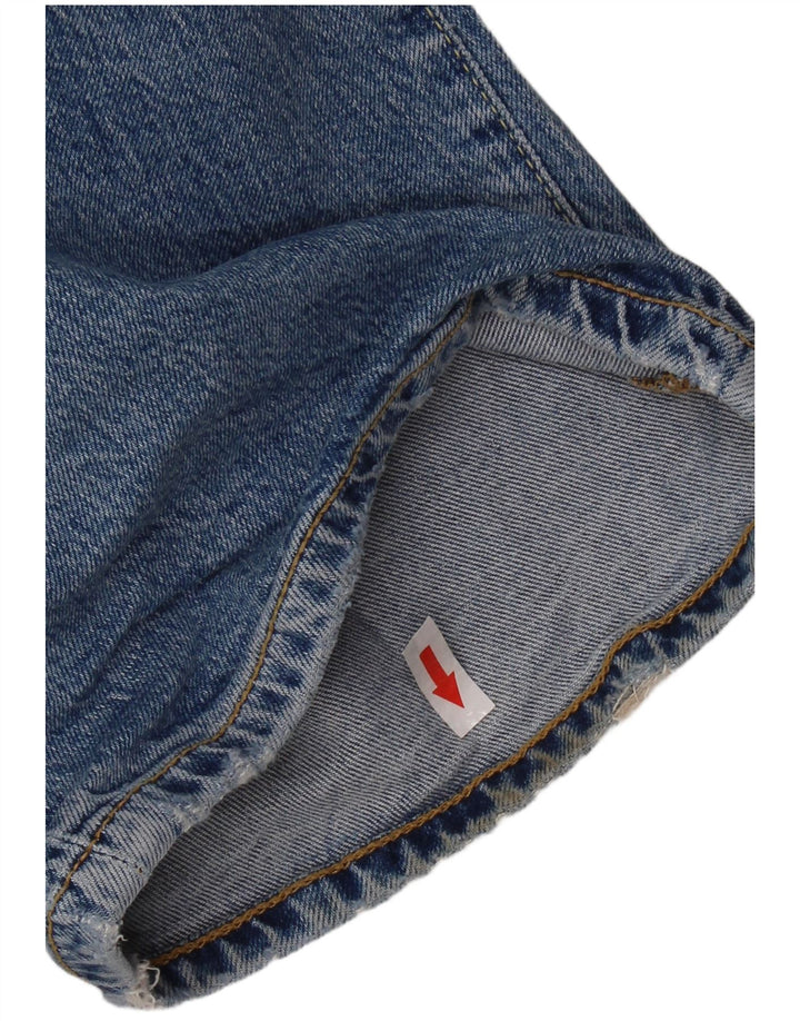 SUPERDRY Womens Distressed Bootcut Jeans W30 L30 Blue Cotton