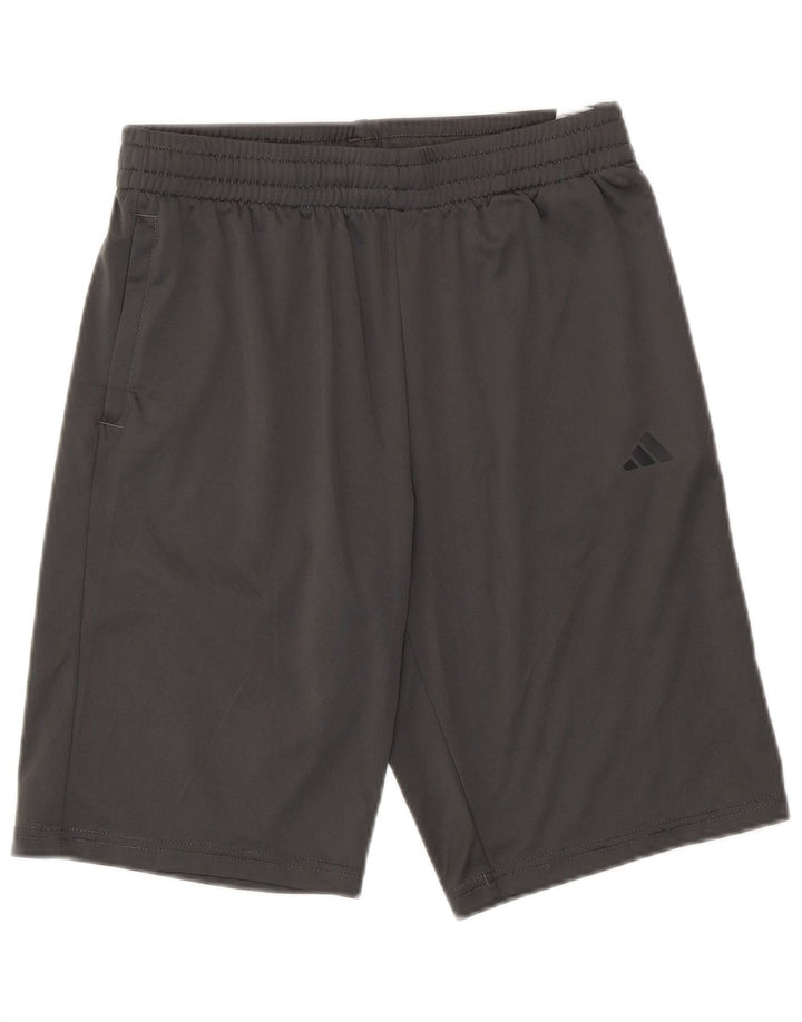 Adidas Boys Sport Shorts 13-14 Years Grey Polyester