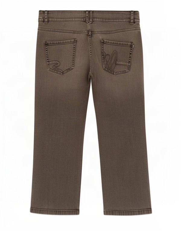 Marks & Spencer Womens Per Una Straight Jeans UK 14 Medium W35 L28 Grey