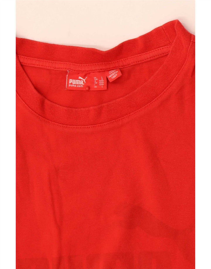 Puma Mens Graphic Vest Top Large Red