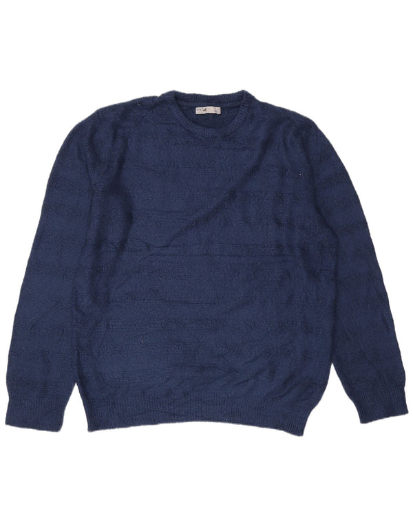 Marks & Spencer Mens Crew Neck Jumper Sweater XL Navy Blue