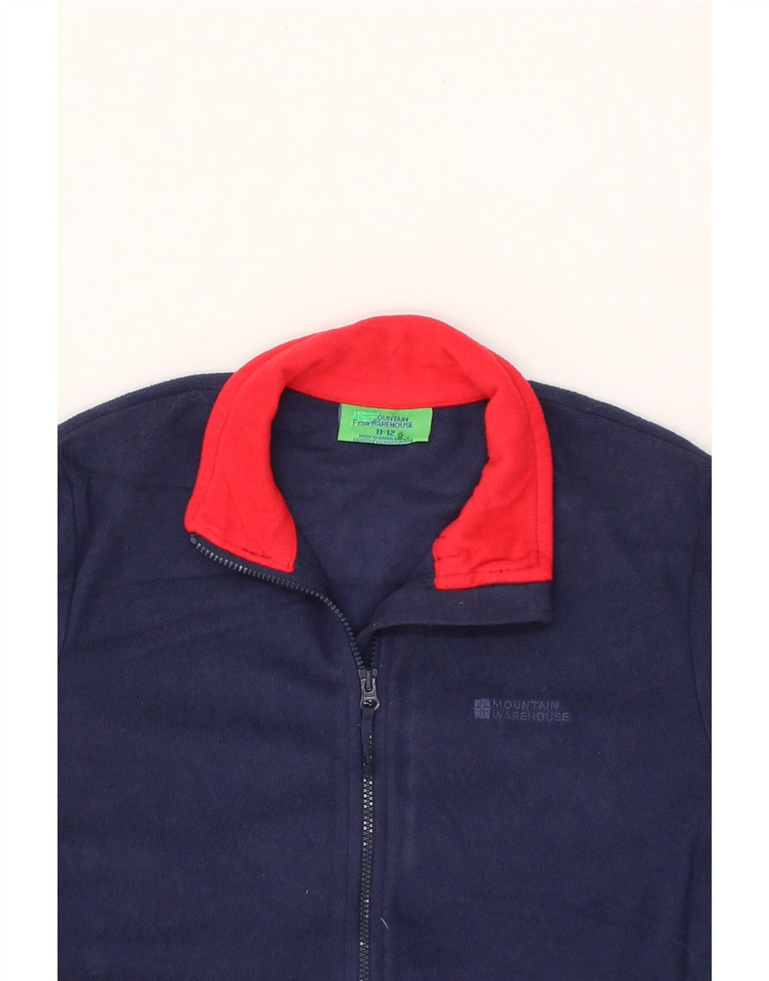 MOUNTAIN WAREHOUSE Boys Fleece Jacket 11-12 Years Navy Blue Polyester Vintage Mountain Warehouse and Second-Hand Mountain Warehouse from Messina Hembry 