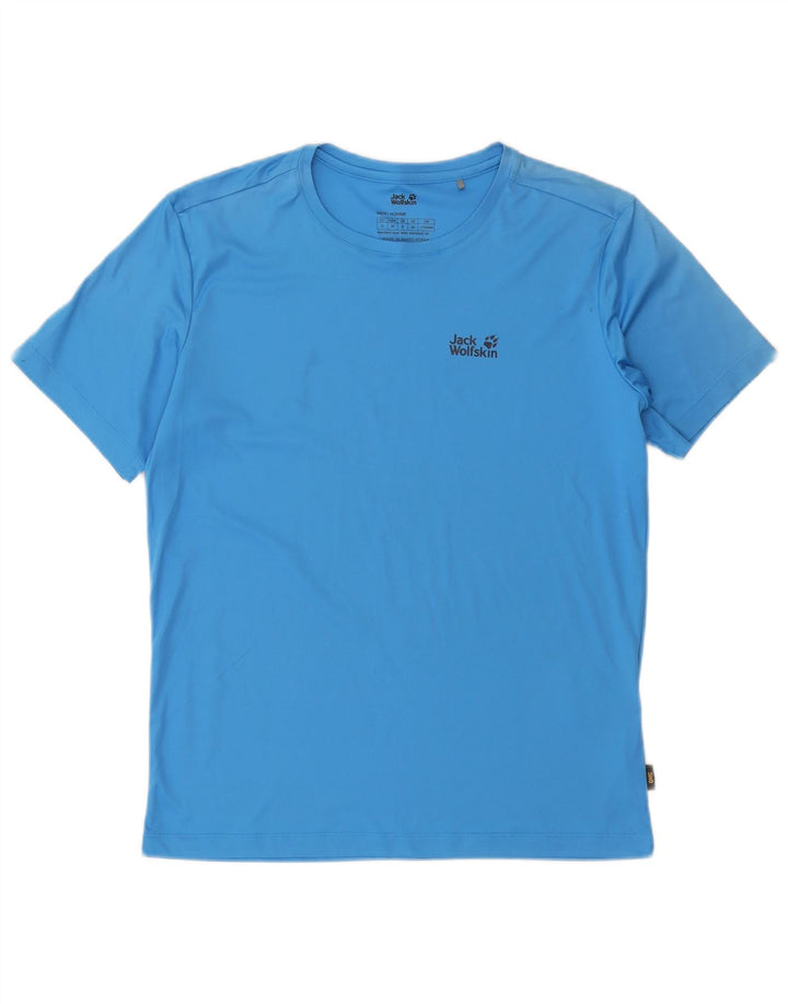 Jack Wolfskin Mens T-Shirt Top UK 38 Small Blue Polyester