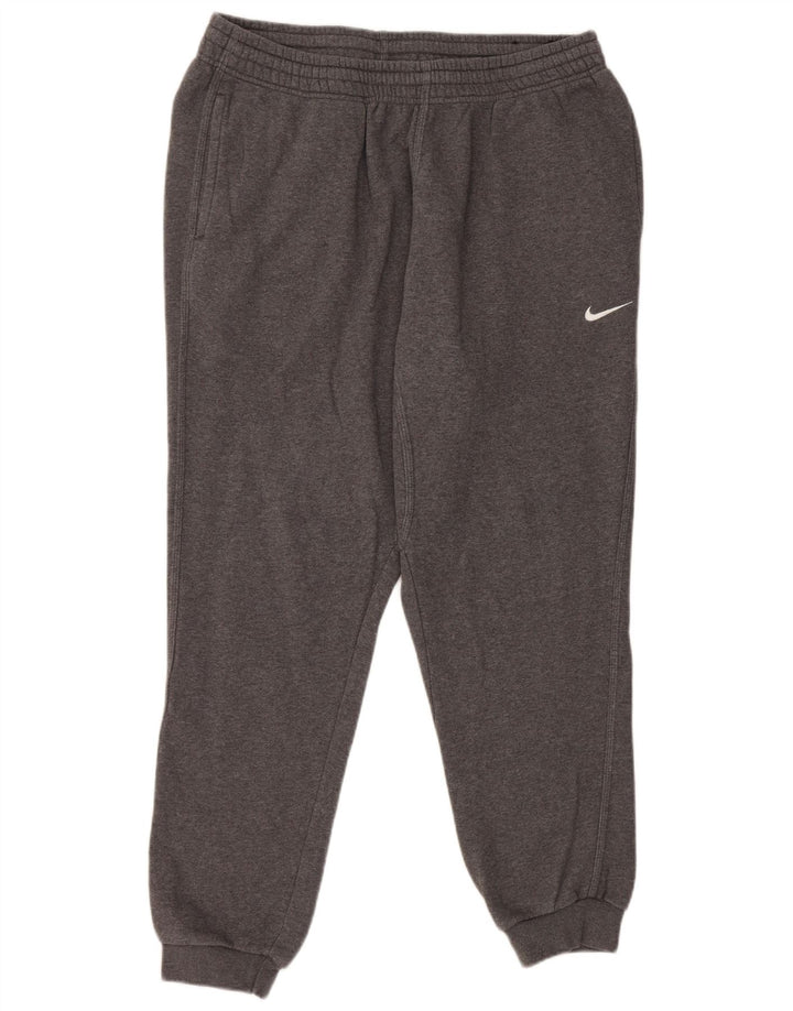 NIKE Mens Tracksuit Trousers Joggers 2XL Grey Cotton