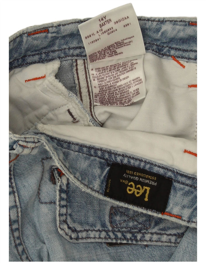 Lee Boys Baxter Denim Shorts 13-14 Years W28 Blue Cotton